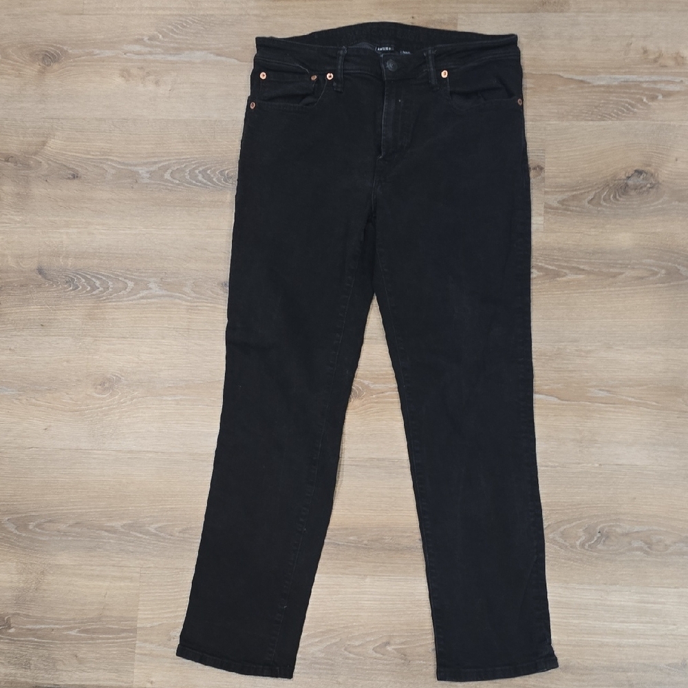 Men's American Eagle Outfitters Dark Straight Leg Jeans
